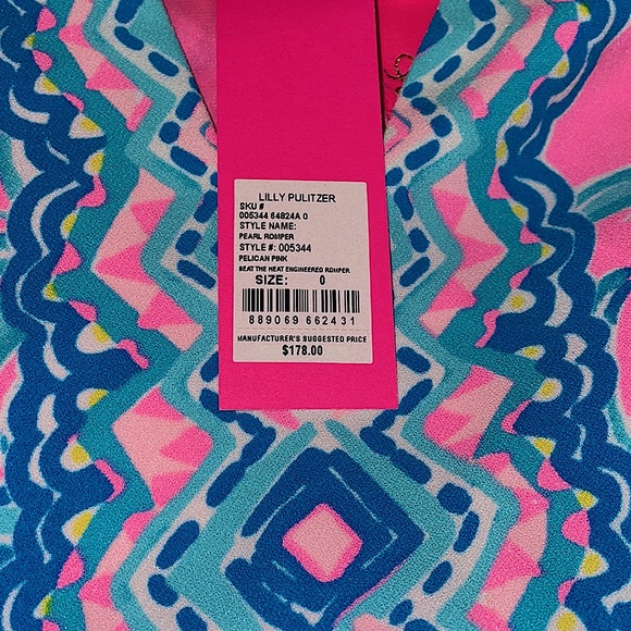 Lilly Pulitzer Pearl Romper size 0 - Picture 6 of 7